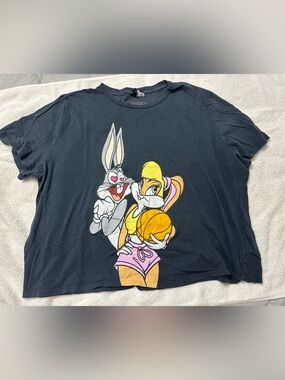 H&M Graphic Tee with Lola Bunny and Bugs Cartoon